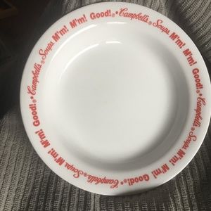 Campbell's Soup rimmed bowl Corolla Corning